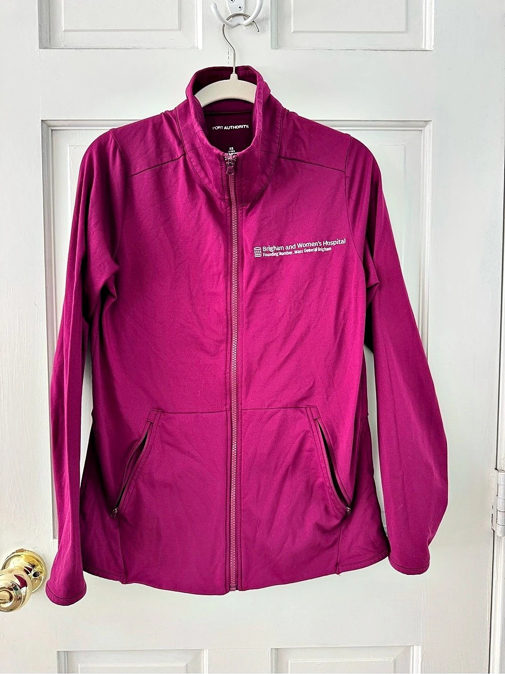 Brigham and women’s hospital Ladies Value Fleece Jacket Purple XS